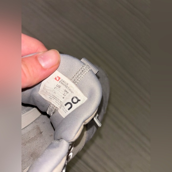 On Running On Cloud Women’s Size W6, Cloud High Sneaker, Glacier Gray, pre-Owned - Picture 5 of 5